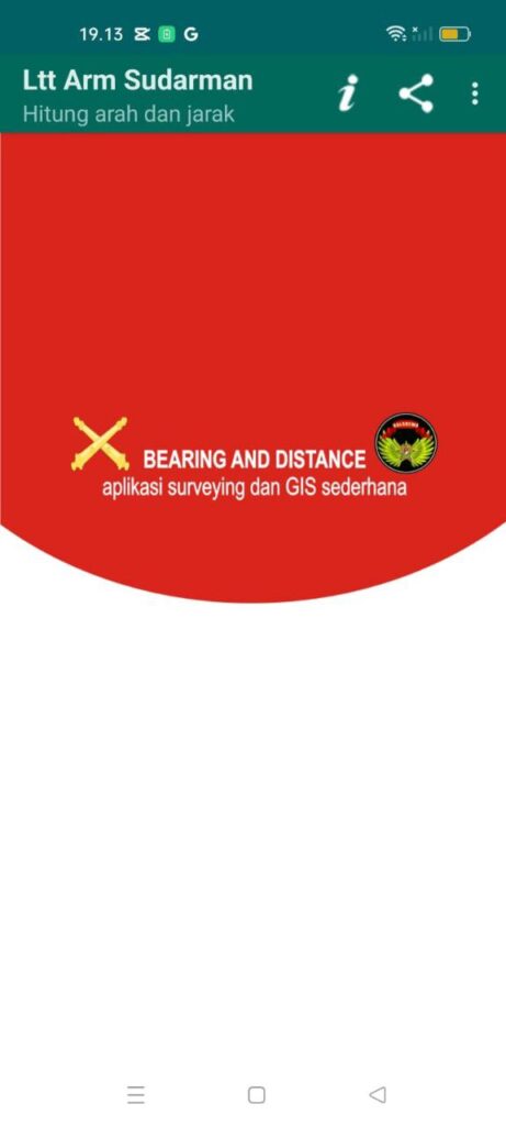 Tampilan Aplikasi setealh dibuka